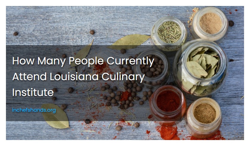 How Many People Currently Attend Louisiana Culinary Institute
